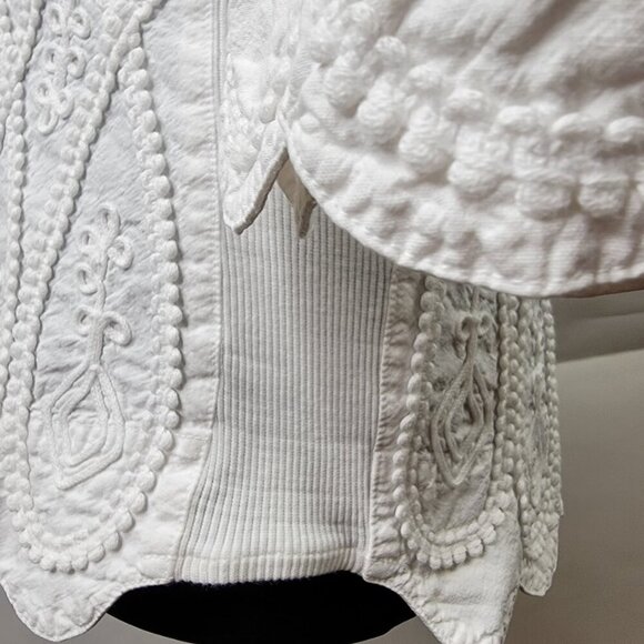 Gretty Zueger White Embroidered Button Down Top Size S - Picture 13 of 16